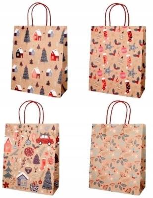 Opakowanie Torba prezentowa 21x25,5x10 papier white craft