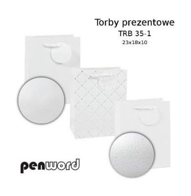 Opakowanie Torba prezentowa 23x18x10 MIX KOLORÓW TRB 35-1