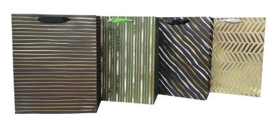 Torba prezentowa 26x32 pasy, granat, zieleń. Wydawca: incood.. SmakLiter.pl Opakowanie Torba prezentowa 26x32 pasy, granat, zieleń