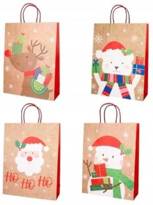 Opakowanie Torba prezentowa 26x32x12cm papier white craft