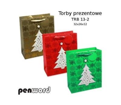 Opakowanie Torba prezentowa 32x26x12 MIX KOLORÓW