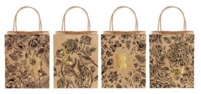 Opakowanie Torba prezentowa brown kraft 26x32cm hotstamp mix