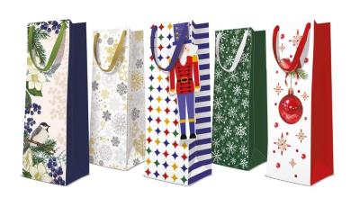 Opakowanie Torba prezentowa butelka Boże Narodzenie MIX