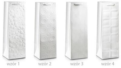 Opakowanie Torba prezentowa Lux biała 36x12x10cm MIX