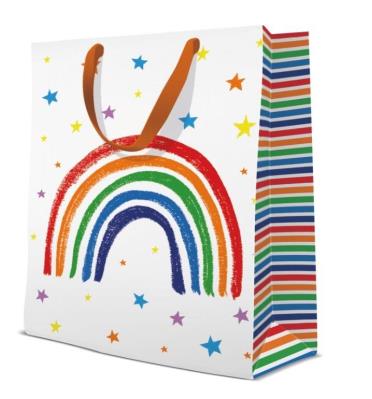 Opakowanie Torba prezentowa Radosna tęcza L