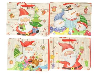 Opakowanie Torba prezentowa z motywem świątecznym MIX