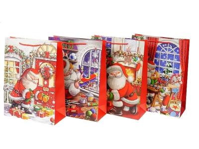 Opakowanie Torba prezentowa z motywem świątecznym MIX