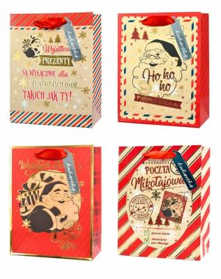 Opakowanie Torba QL Boże Narodzenie Mikołaj retro MIX