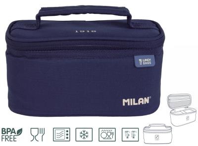 Opakowanie Torba termiczna z pojemnikiem na lunch Milan SERIA 1918 granatowa 1,5l