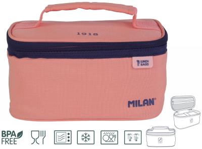 Opakowanie Torba termiczna  z pojemnikiem na lunch Milan SERIA 1918 różowy 1,5l