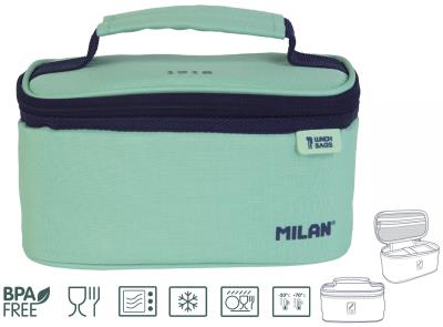 Opakowanie Torba termiczna z pojemnikiem na lunch Milan SERIA 1918 zielony 1,5l