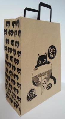 Opakowanie Torebka Kraft 320x420 XXL kot i mysz FRESH