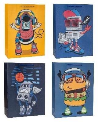 Opakowanie Torebka Lux z brokatem duża mix ROZETTE