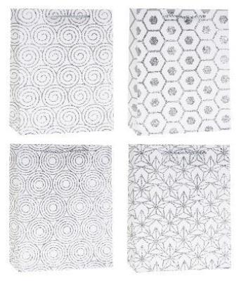 Opakowanie Torebka Lux z brokatem średnia mix ROZETTE