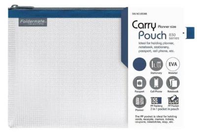 Opakowanie Torebka na zamek 24x17cm Mesh Eva niebieska