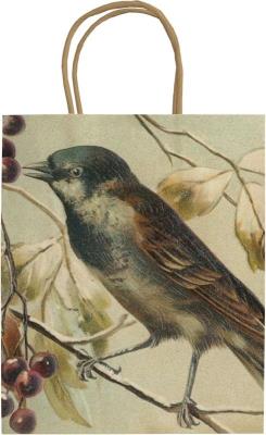 Opakowanie Torebka ozdobna A5 STBAG136 Ptaszek na gałęzi