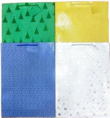 Opakowanie Torebka ozdobna brokat złocona Święta PL-9 duza