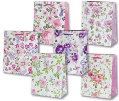 Opakowanie Torebka ozdobna laminowana PL-2 mała 69 kwiatki