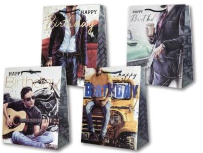 Opakowanie Torebka ozdobna laminowana PL-6 średnia 71 męskie