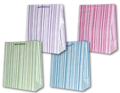 Opakowanie Torebka ozdobna laminowana PL-6 średnia 76 paski