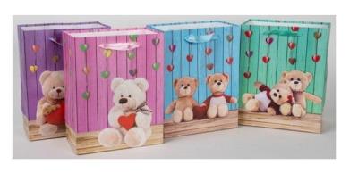 Opakowanie Torebka papierowa Kids duża Misie MIX