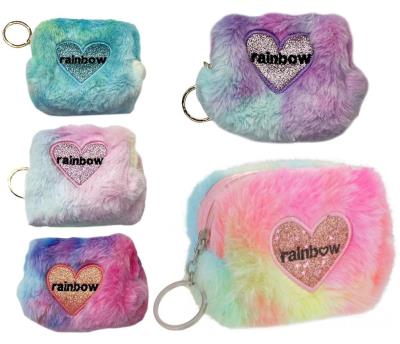 Opakowanie Torebka pluszowa serce rainbow
