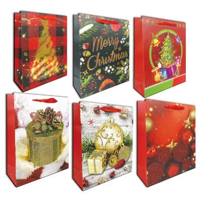 Opakowanie Torebka prezentowa Bożonarodzeniowa LUX CQXK2302-M mix 12 sztuk