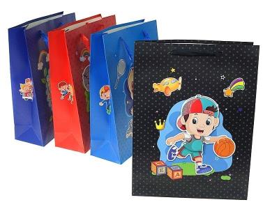 Opakowanie Torebka prezentowa Chłopiec 40x30x12cm MIX