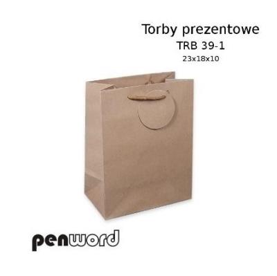 Opakowanie Torebka prezentowa craft 23x18x10cm