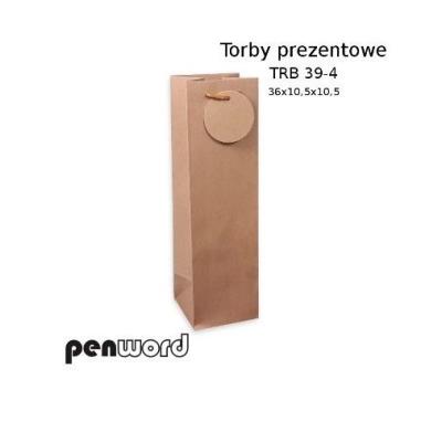 Opakowanie Torebka prezentowa craft 36x10,5x10,5cm