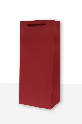 Opakowanie Torebka prezentowa jednobarwna koniak bordo 10 sztuk