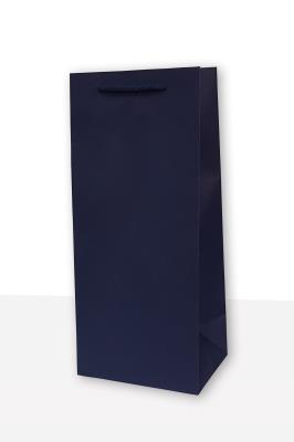 Opakowanie Torebka prezentowa jednobarwna koniak granat 10 sztuk