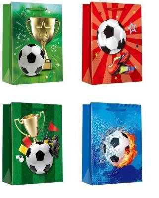Opakowanie Torebka prezentowa L Piłka nożna szerokie dno