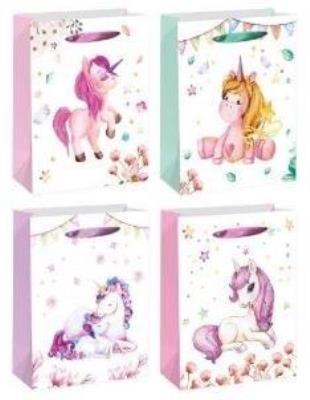 Opakowanie Torebka prezentowa M Jednorożec mix