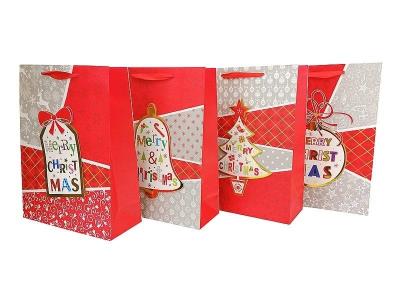 Opakowanie Torebka prezentowa świąteczna 23,5x19,5x8cm MIX