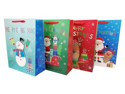 Opakowanie Torebka prezentowa świąteczna 32x26x10cm MIX