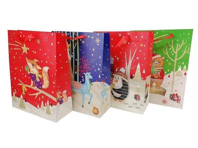 Opakowanie Torebka prezentowa świąteczna 39x30x12cm MIX
