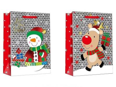 Opakowanie Torebka prezentowa z motywem świątecznym MIX