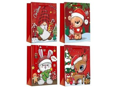 Opakowanie Torebka prezentowa z motywem świątecznym MIX
