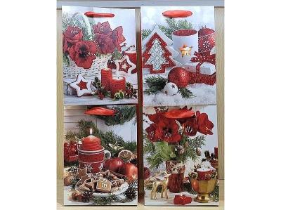 Opakowanie Torebka prezentowa z motywem świątecznym MIX