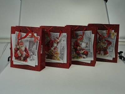 Opakowanie Torebka prezentowa z motywem świątecznym MIX