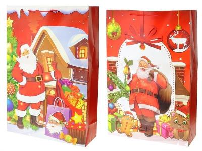 Opakowanie Torebka prezentowa z motywem świątecznym MIX