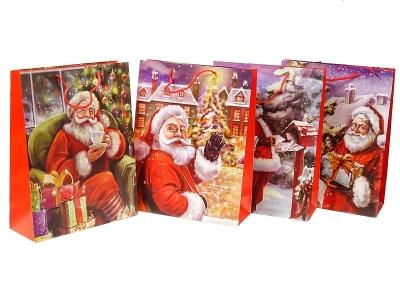 Opakowanie Torebka prezentowa z motywem świątecznym MIX