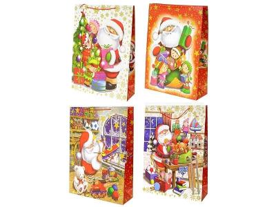 Opakowanie Torebka prezentowa z motywem świątecznym MIX