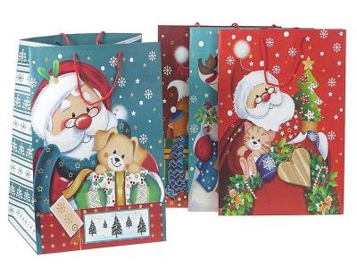 Opakowanie Torebka prezentowa z motywem świątecznym MIX