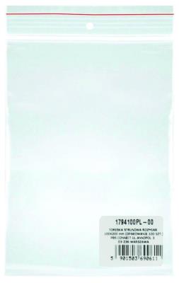 Torebka strunowa LDPE transparentna 10x20cm 100szt. Wydawca: Office. SmakLiter.pl Opakowanie Torebka strunowa LDPE transparentna 10x20cm 100szt