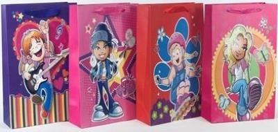 Opakowanie Torebka upominkowa brokat 3D JYWK073L