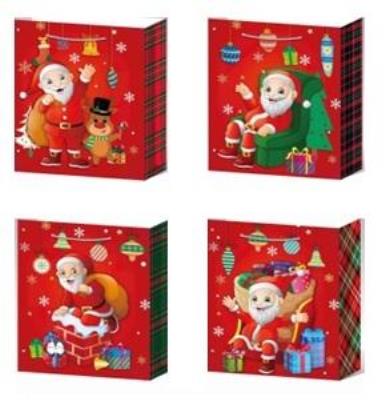 Opakowanie Torebka upominkowa L Boże Narodzenie MIX