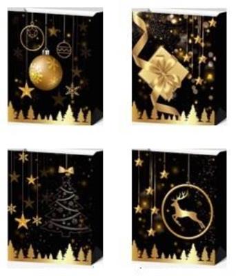 Opakowanie Torebka upominkowa L Boże Narodzenie MIX