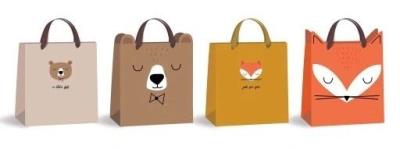 Opakowanie Torebka upominkowa mała z uszami BB Friends mix